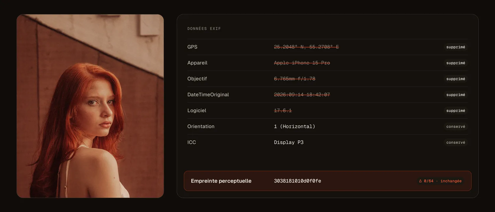 Illustration du guide : Comment supprimer les métadonnées EXIF d’une photo (JPG/PNG/HEIC)
